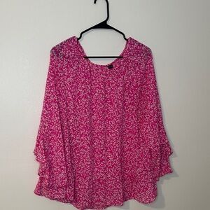 Pink Floral Women's Top